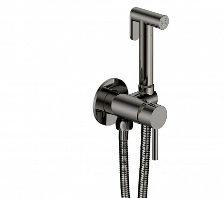Смеситель с гигиеническим душем BOCH MANN БРАЙС (BRAIES) GR CK-P07GR из латуни, с шлангом 120 см, серый