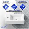 Раковина подвесная Ceruttispa CR4005L (500х260х140) белая, прямоугольная, левая