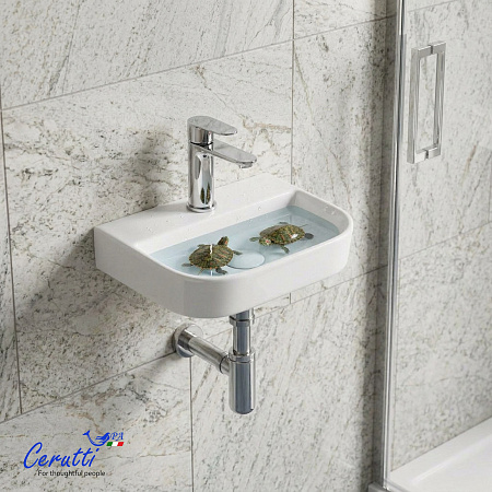 Раковина подвесная Ceruttispa CR1010A (320х220х85) белая, прямоугольная
