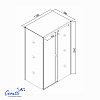 Душевое ограждение Ceruttispa МАРБЕЛЛА (MARBELLA) 120BF R (120x80x190)