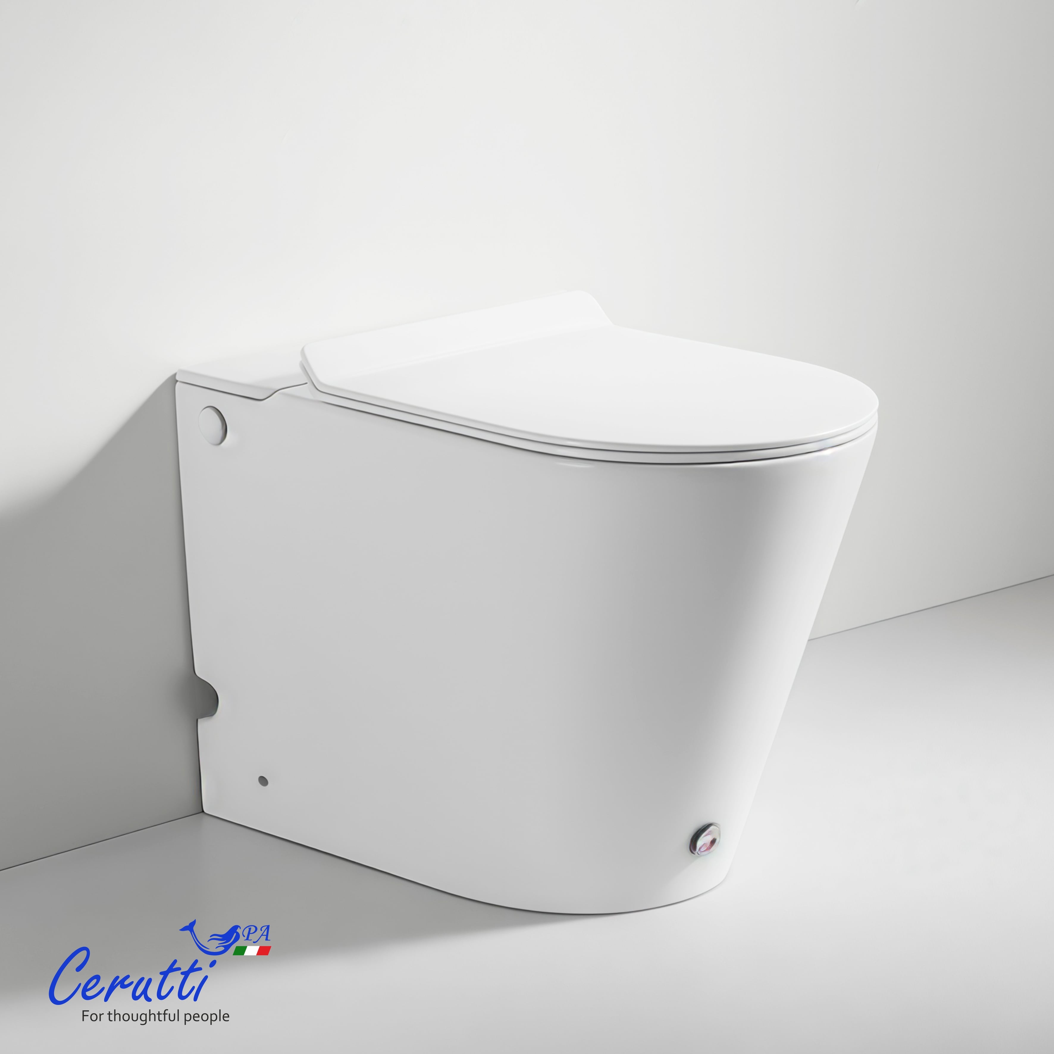 Унитаз приставной Ceruttispa АРГЕНТЕРА (ARGENTERA) Pulse CT7267 с функцией импульсного смыва (600х350х410)