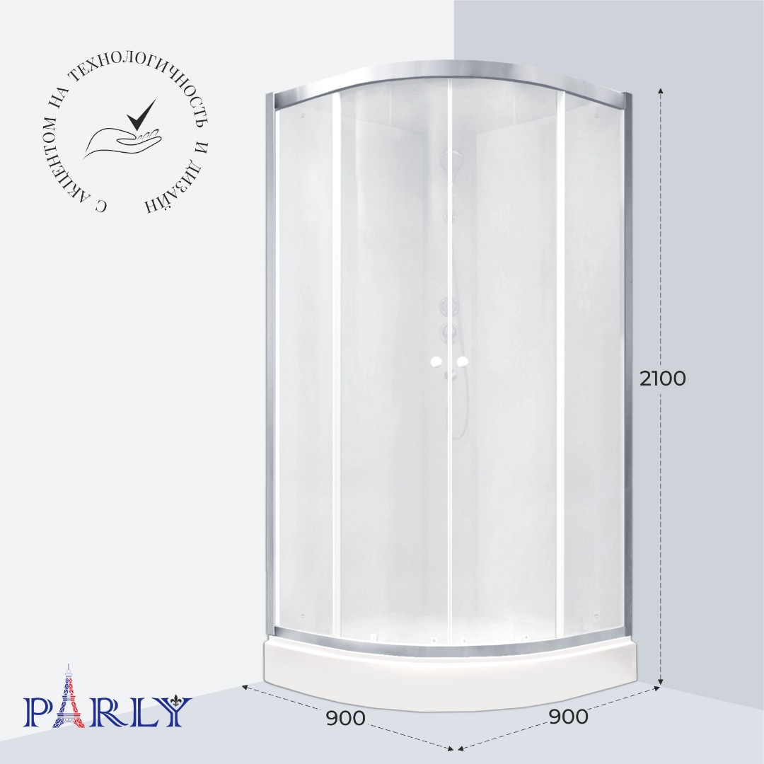Душевая кабина PARLY BETT 931 (90х90х210)