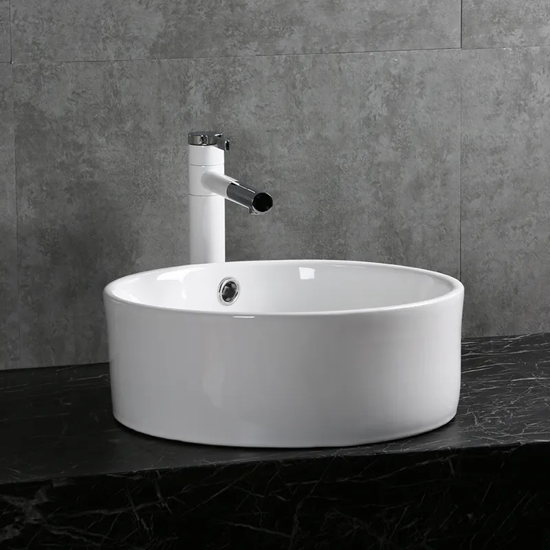 Раковина накладная Ceruttispa CR7022 (420х420х170) белая, круглая