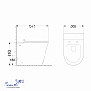Унитаз приставной Ceruttispa АРГЕНТЕРА (ARGENTERA) Pulse CT7267 с функцией импульсного смыва (600х350х410)