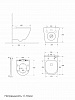 Унитаз подвесной N/N11388 безободковый (490х335х340)