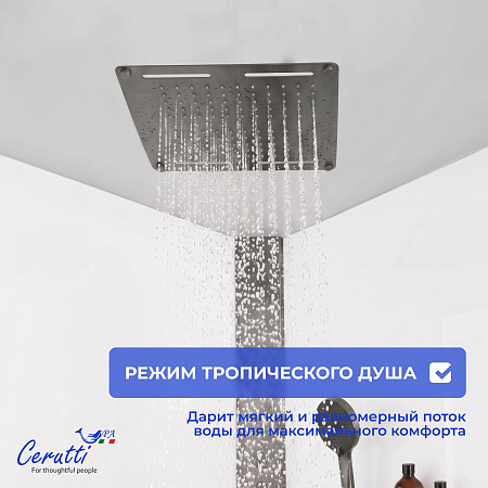 Душевая кабина Ceruttispa АМИ (AMI) P GG (90х90х215)