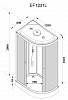 Душевая кабина PARLY EF1231L (120х80х210)
