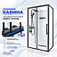 Душевая кабина Ceruttispa МАЙЕЛЛА (MAIELLA) 120GG (80х120x212) с душевой системой НИВЕС (NIVES) 
