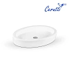 Раковина накладная Ceruttispa CR7045 (630х415х100) белая, овальная