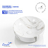 Раковина накладная Ceruttispa CR0098 (415х415х130) белый мрамор, круглая