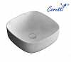 Раковина накладная Ceruttispa CR0010 (425х425х150) белая, квадратная
