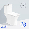 Унитаз напольный Ceruttispa ВЕТТОРЕ (VETTORE) CT7192 безободковый (650x340x770)