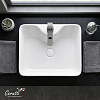 Раковина накладная Ceruttispa CR7051 (480х370х130) белая, прямоугольная