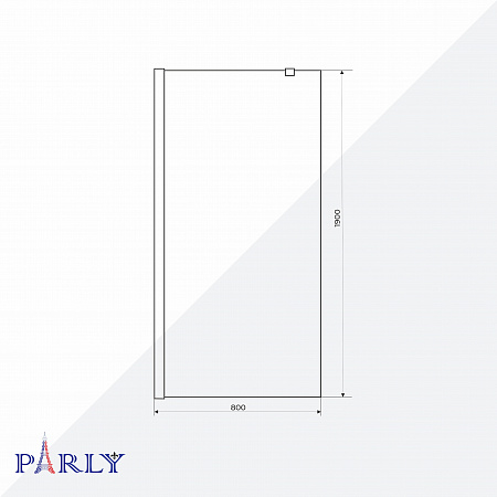 Душевое ограждение PARLY T80 (80х190)
