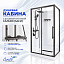 Душевая кабина Ceruttispa МАЙЕЛЛА (MAIELLA) 120GG (80х120x212) с душевой системой САЛЬВИ (SALVI)