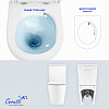 Унитаз напольный Ceruttispa ВИНС (VINCE) Tornado CT10373 безободковый (630х350х795) 