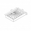 Душевой поддон Ceruttispa QR120/90 прямоугольный (120х90x12)