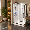 Душевая кабина Ceruttispa МАЙЕЛЛА (MAIELLA) 120GG (80х120x212) с душевой системой НИВЕС (NIVES) 