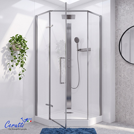Душевая кабина Ceruttispa АМИ (AMI) P GG (90х90х215)