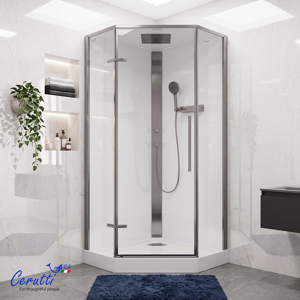 Душевая кабина Ceruttispa АМИ (AMI) P GG (90х90х215)