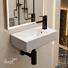Сифон для раковины Ceruttispa CT1002B из нержавеющей стали, круглый, цвет черный матовый, с горизонтальным выпуском, регулируемой верхней частью