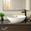 Раковина накладная Ceruttispa CR7027 (590х385х195) белая, лодочка 