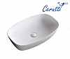 Раковина накладная Ceruttispa CR0063 (600х385х135) белая, прямоугольная