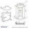 Душевая кабина PARLY EF1031 (100х100х210)