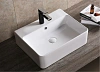 Раковина накладная Ceruttispa CR0094 (520х420х150) белая, прямоугольная, с ответстием под смеситель