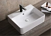 Раковина накладная Ceruttispa CR0094 (520х420х150) белая, прямоугольная, с ответстием под смеситель