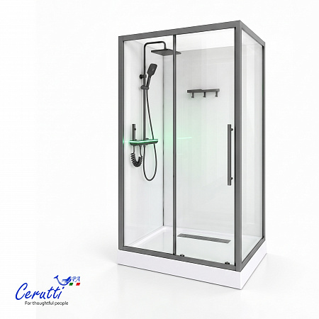 Душевая кабина Ceruttispa МАЙЕЛЛА (MAIELLA) 120GG (80х120x212) с душевой системой ДЕЦИО (DECIO)
