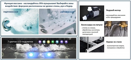 Акриловая гидромассажная ванна Ceruttispa C-454A (1700x1200x580)