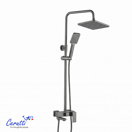 Душевая стойка Ceruttispa КЛЕЛИЯ RSGR (CLELIA  RSGR) из латуни, серая