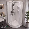 Душевая кабина Ceruttispa БЕРНИНА (BERNINA) 91 (90x90x200) с душевой системой САЛЬВИ (SALVI)