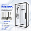 Душевая кабина Ceruttispa МАЙЕЛЛА (MAIELLA) 120GG (80х120x212) с душевой системой АЛЬФИО (ALFIO)