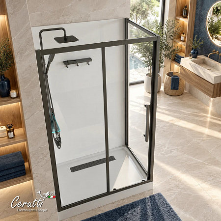 Душевая кабина Ceruttispa МАЙЕЛЛА (MAIELLA) 120GG (80х120x212) с душевой системой АРРИГО (ARRIGO)