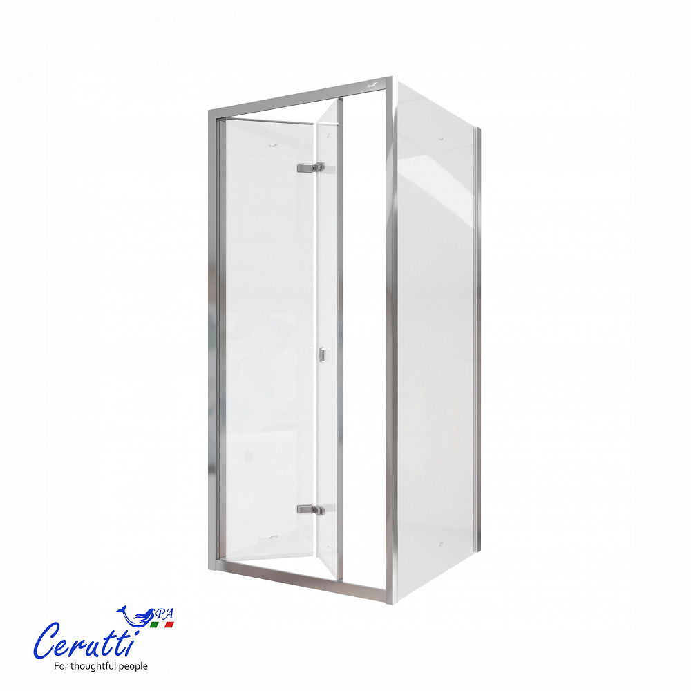 Душевое ограждение Ceruttispa БЕЛЛА (BELLA) ZQD91T, прозрачное стекло