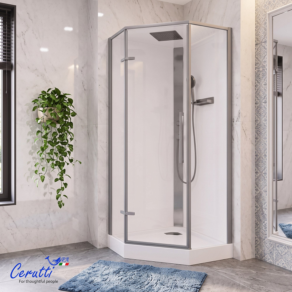 Душевая кабина Ceruttispa АМИ (AMI) P GG (90х90х215)