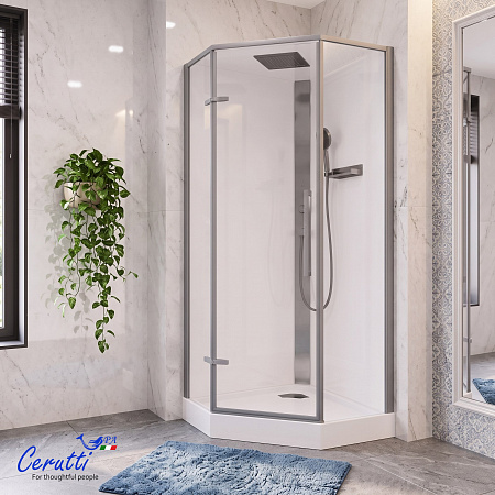 Душевая кабина Ceruttispa АМИ (AMI) P GG (90х90х215)