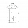 Душевое ограждение Ceruttispa C2A (100x100x195)
