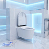 Унитаз подвесной Ceruttispa ГРЕТА (GRETA) Aria Smart CT12214 с дистанционным управлением (580x380x370) с инсталляцией