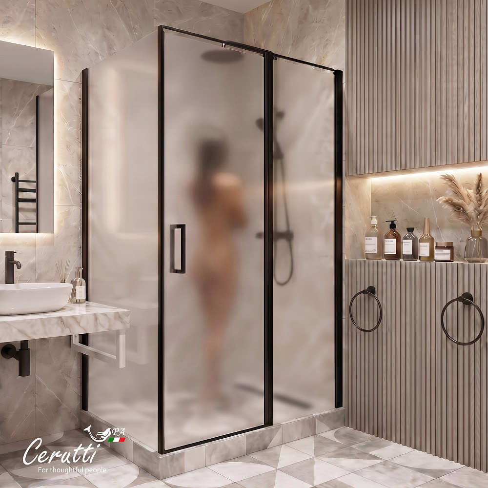Душевое ограждение Ceruttispa АТЭНА (ATENA) 120BF R (120x90x195)