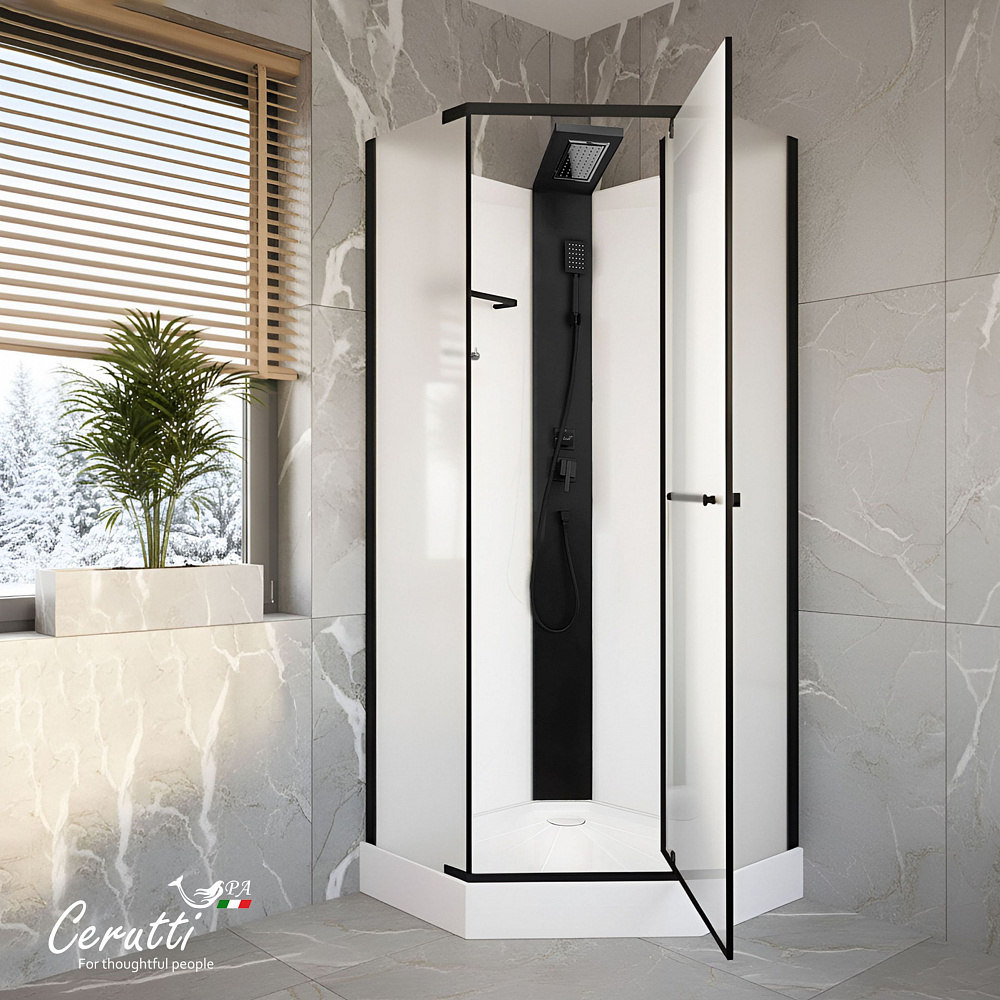 Душевая кабина Ceruttispa ЧИКА (CHIKA) 901BF (90x90x215-225)