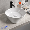 Раковина накладная Ceruttispa CR9019 (420х420х140) белая, круглая