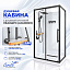 Душевая кабина Ceruttispa МАЙЕЛЛА (MAIELLA) 120GG (80х120x212) с душевой системой ЛЕАНДРО (LEANDRO) 
