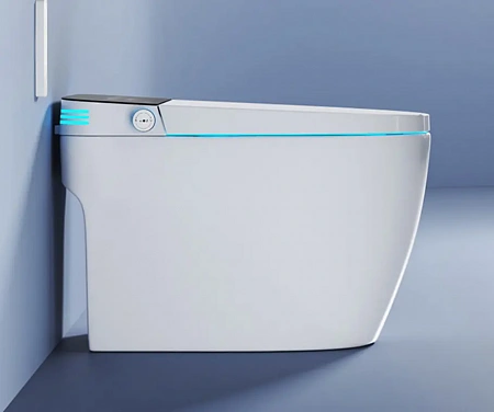Унитаз напольный Ceruttispa ЭЦИО (EZIO) Smart CT11168 с дистанционным управлением (680x400x470)