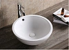 Раковина накладная Ceruttispa CR1001 (450х450х170) белая, круглая