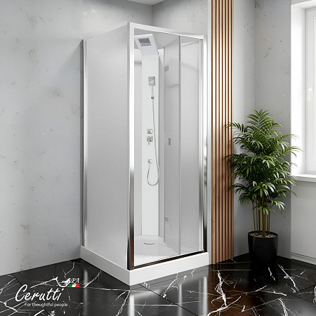 Душевая кабина Ceruttispa БЕЛЛА (BELLA) 90F (90x90x215-225)