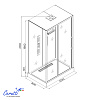 Душевая кабина Ceruttispa АМИ (AMI) 120GG (120x80x210)