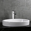 Раковина накладная Ceruttispa CR7045 (630х415х100) белая, овальная